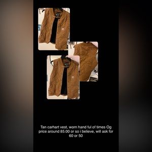 Brown tan Carhartt vest